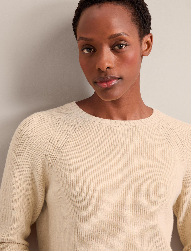 Laurie Cotton Blend Jumper - Buttermilk