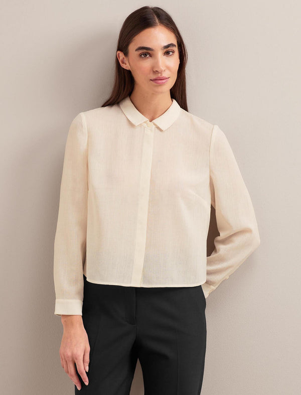 Selby Techni Voile Shirt - Cream