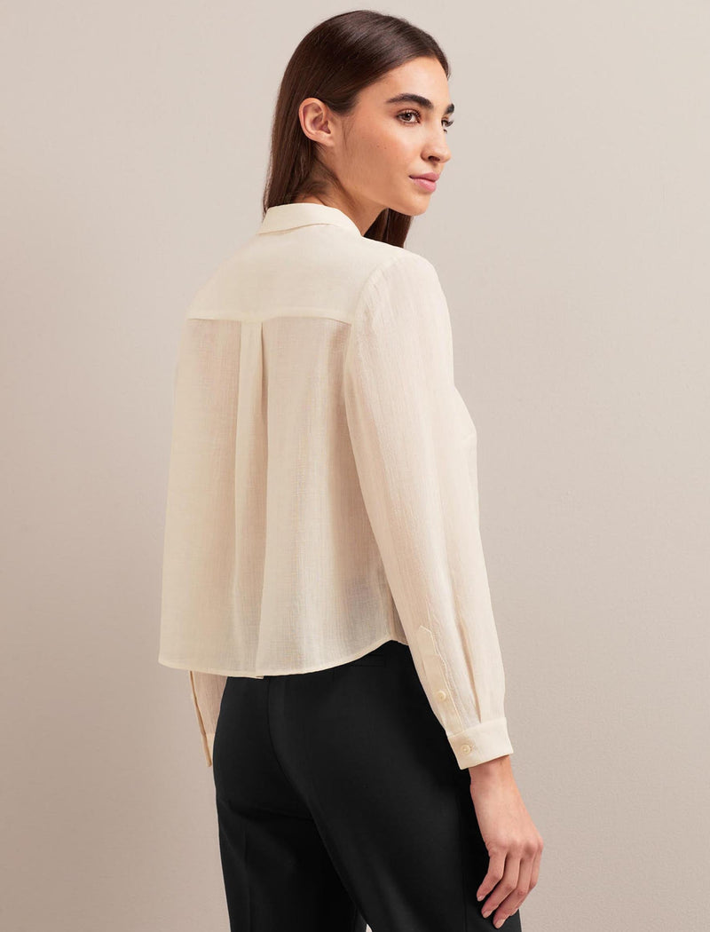 Selby Techni Voile Shirt - Cream