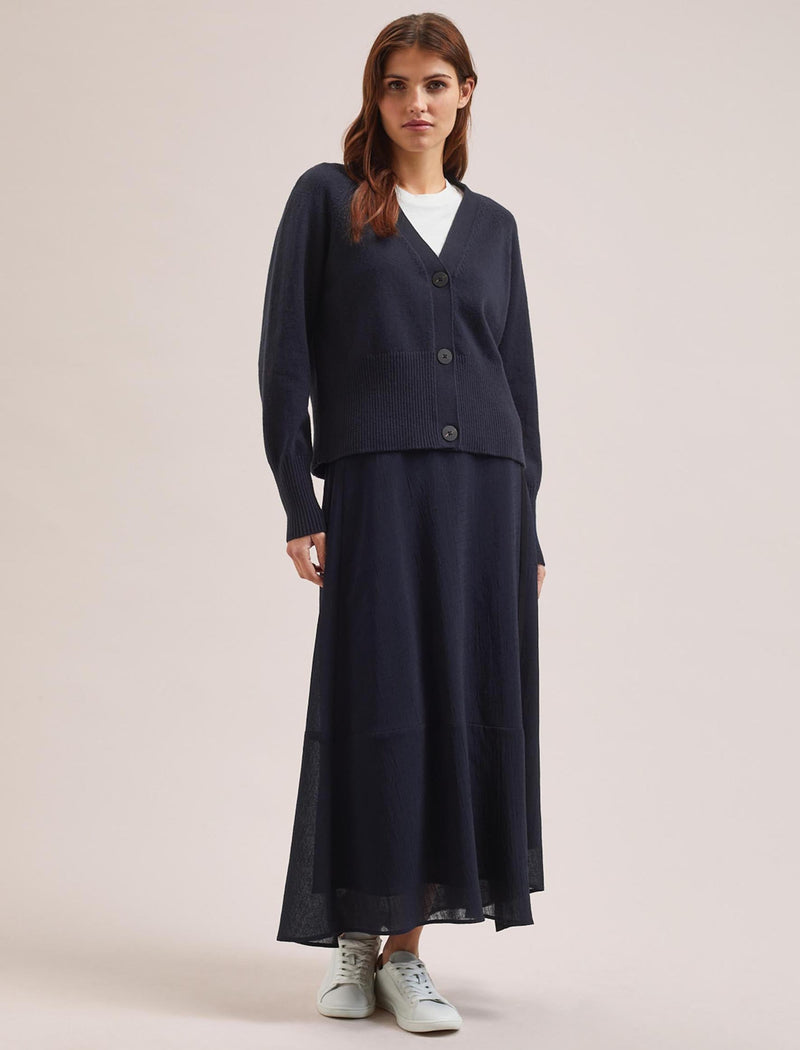 Caro Cotton Cardigan - Navy