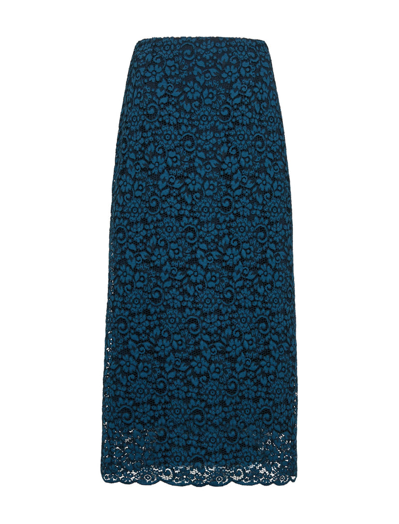 Jacquie Lace Maxi Skirt - Navy