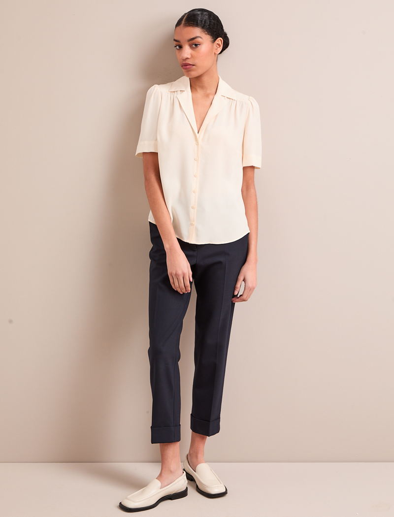 Bronwyn Silk Blouse - Cream