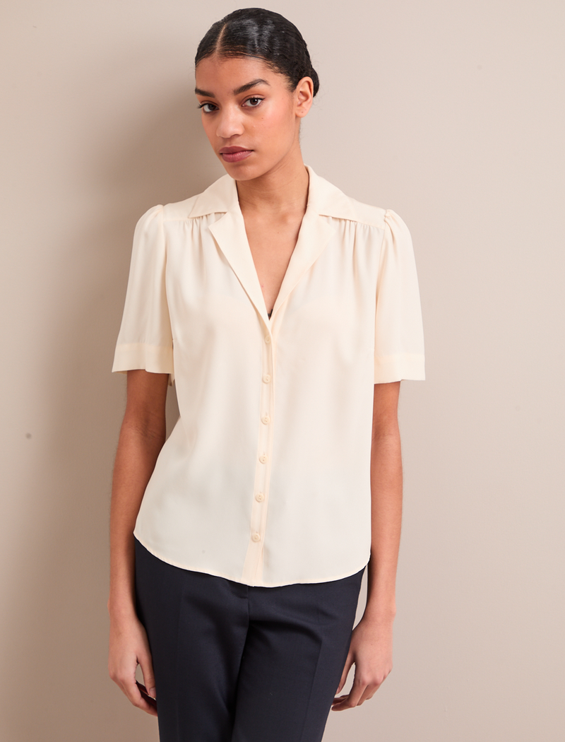 Bronwyn Silk Blouse - Cream