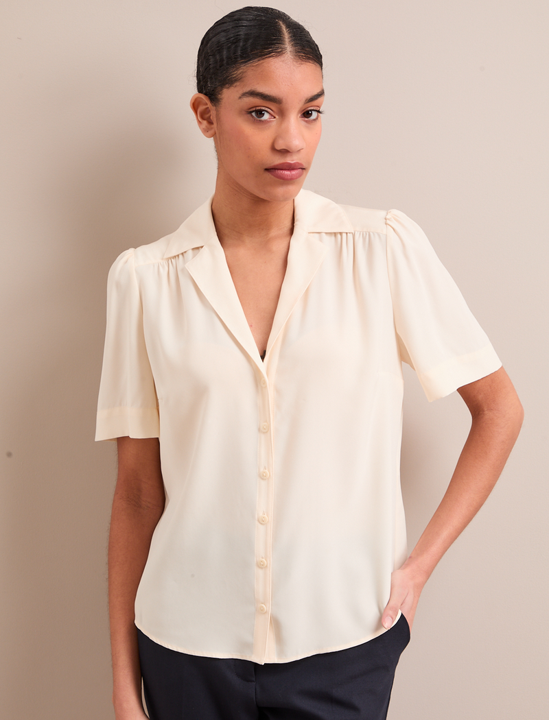 Bronwyn Silk Blouse - Cream