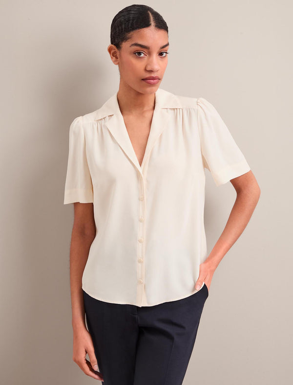 Bronwyn Silk Blouse - Cream