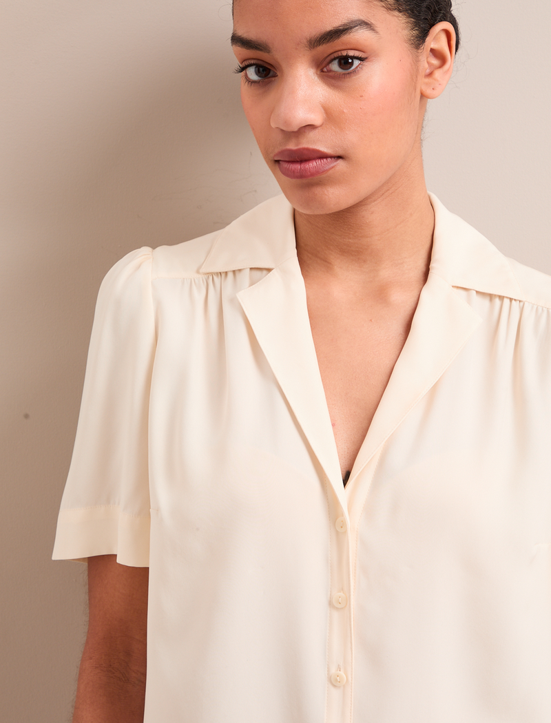 Bronwyn Silk Blouse - Cream