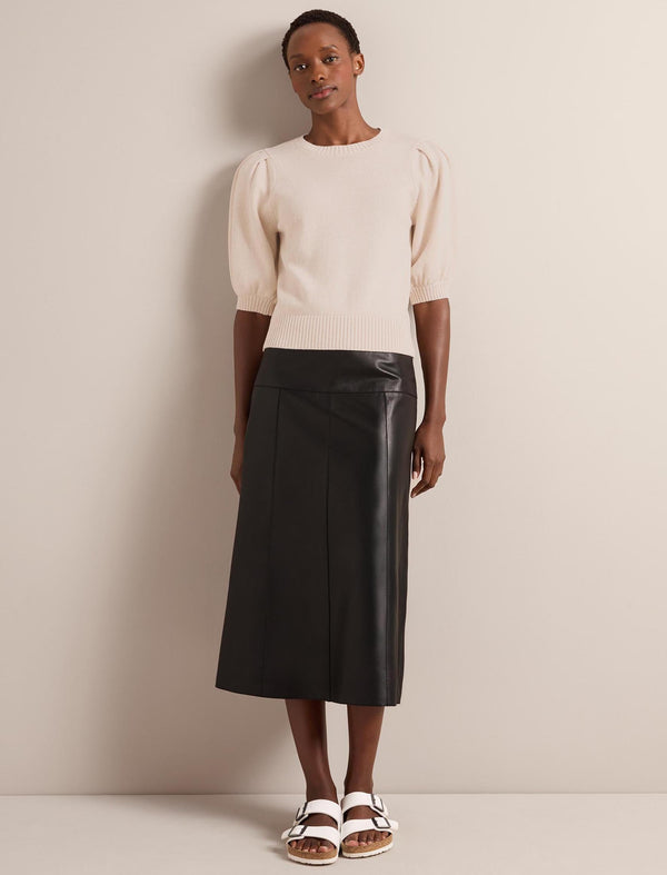 Amalie Linen Blend Jumper - Oatmeal