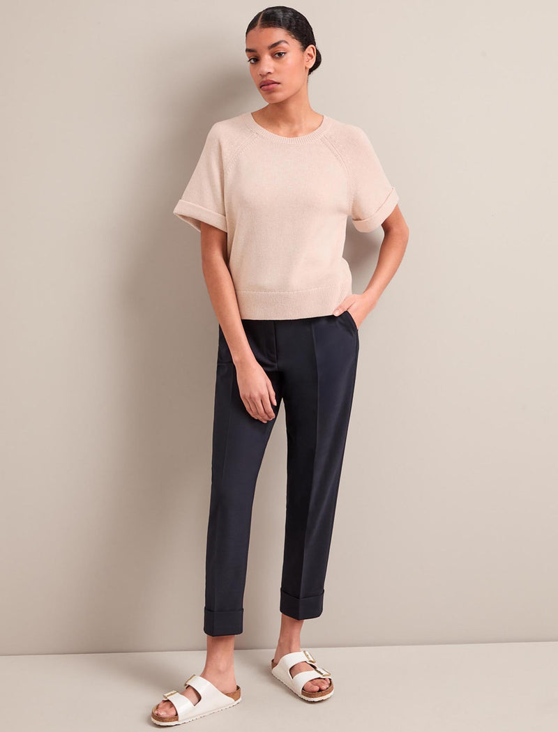 Jerry Linen Blend Jumper - Oatmeal