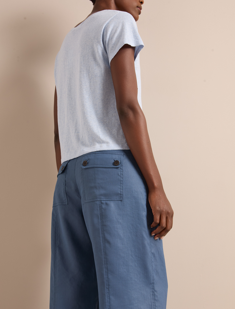 Hudson Techni Linen Trouser - Dark Blue