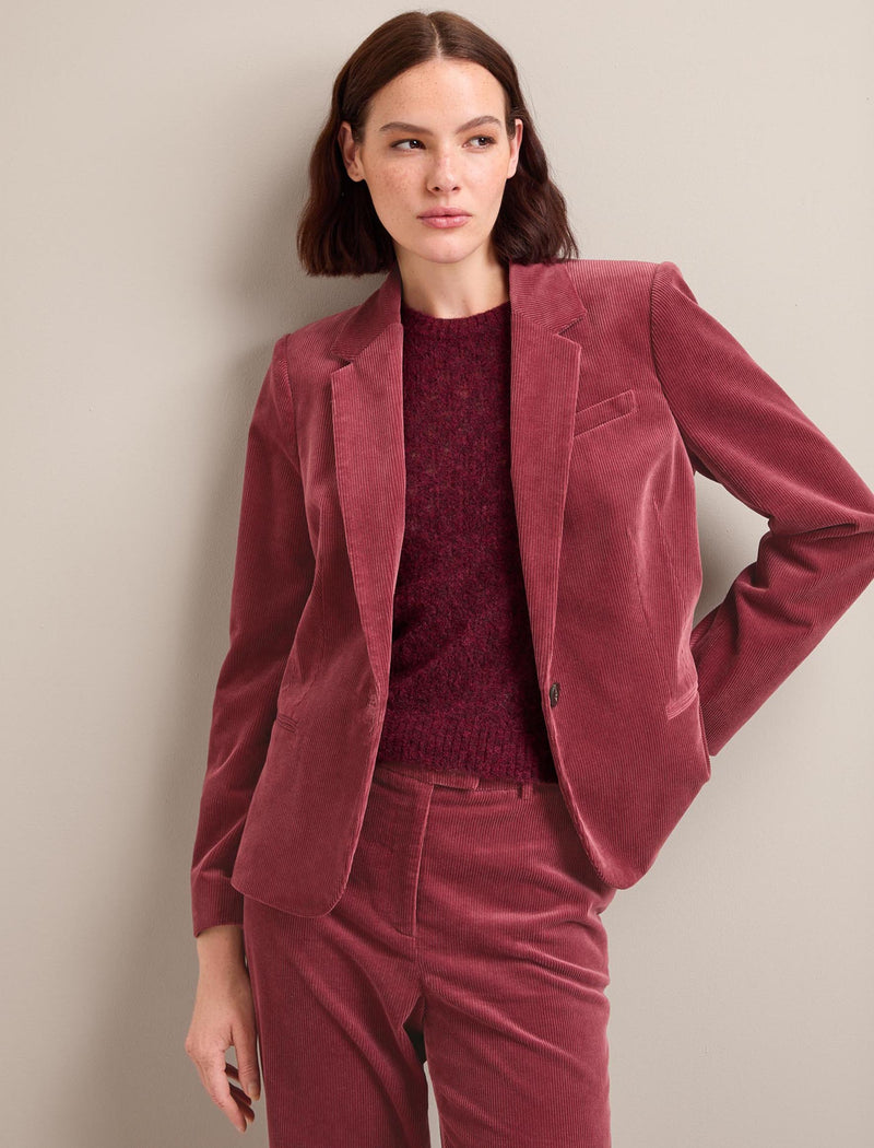 Leo Corduroy Blazer - Blush