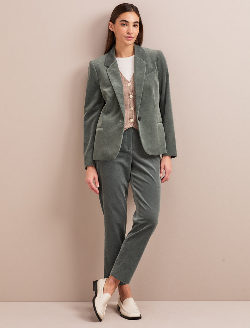 Leo Corduroy Blazer - Sage Green