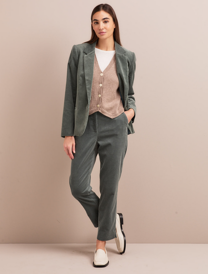 Leo Corduroy Blazer - Sage Green