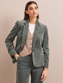 Leo Corduroy Blazer - Sage Green