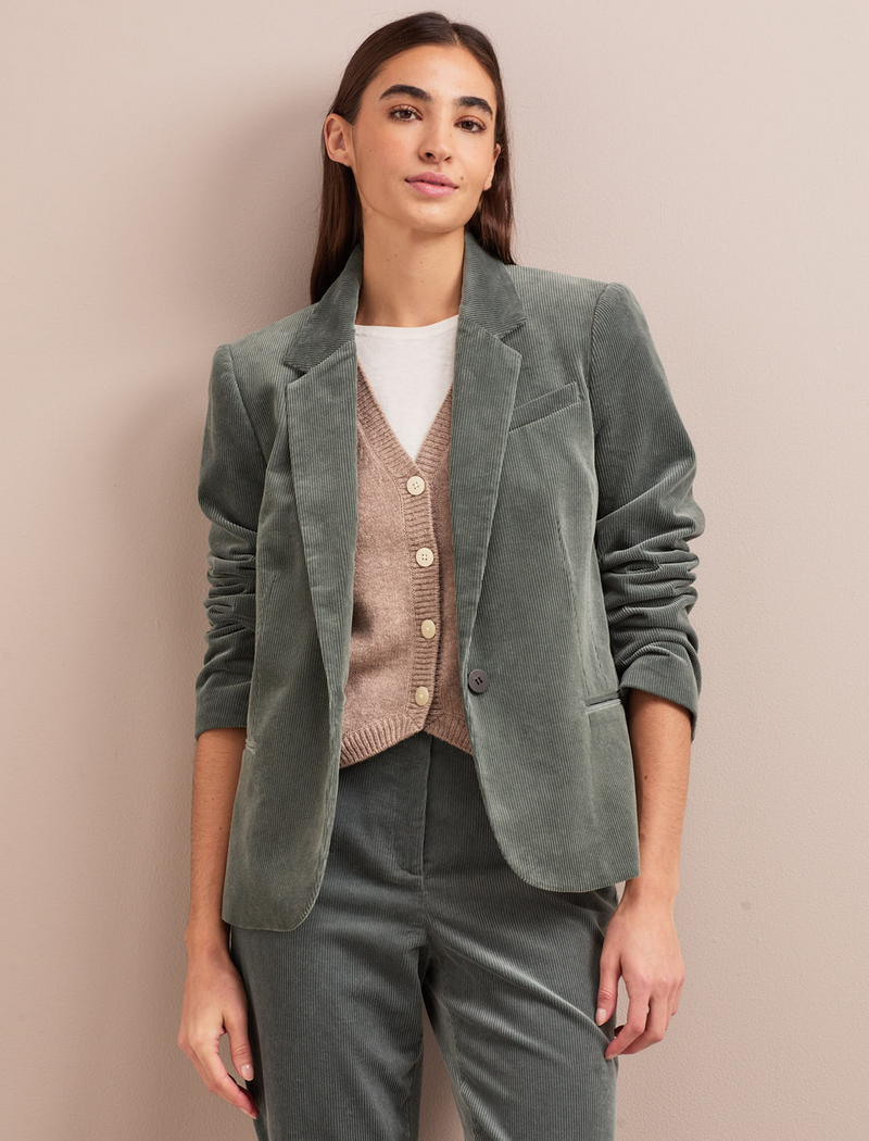 Leo Corduroy Blazer - Sage Green