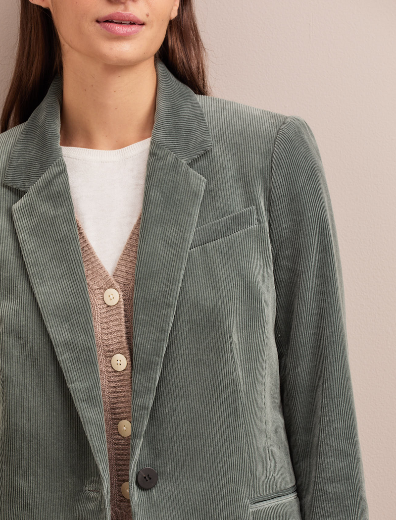 Leo Corduroy Blazer - Sage Green