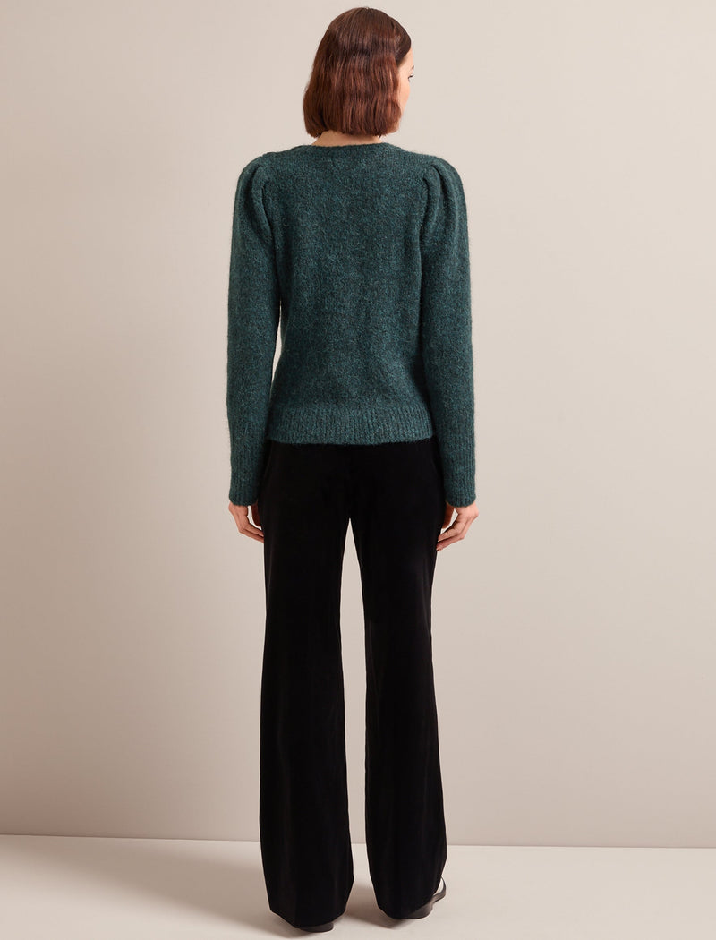 Joss Alpaca Jumper - Dark Green