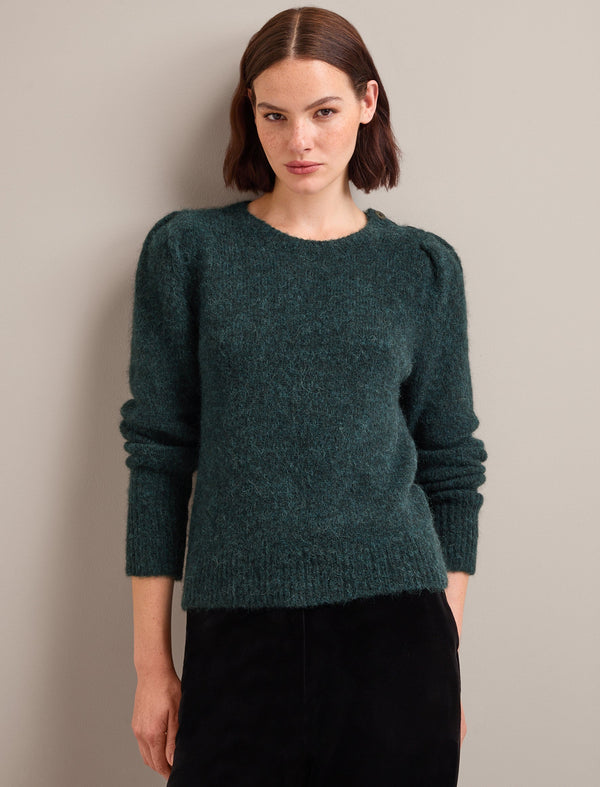 Joss Alpaca Jumper - Dark Green