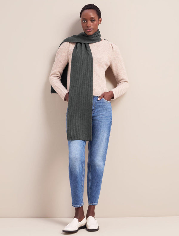 Sylvie Wool Scarf - Khaki