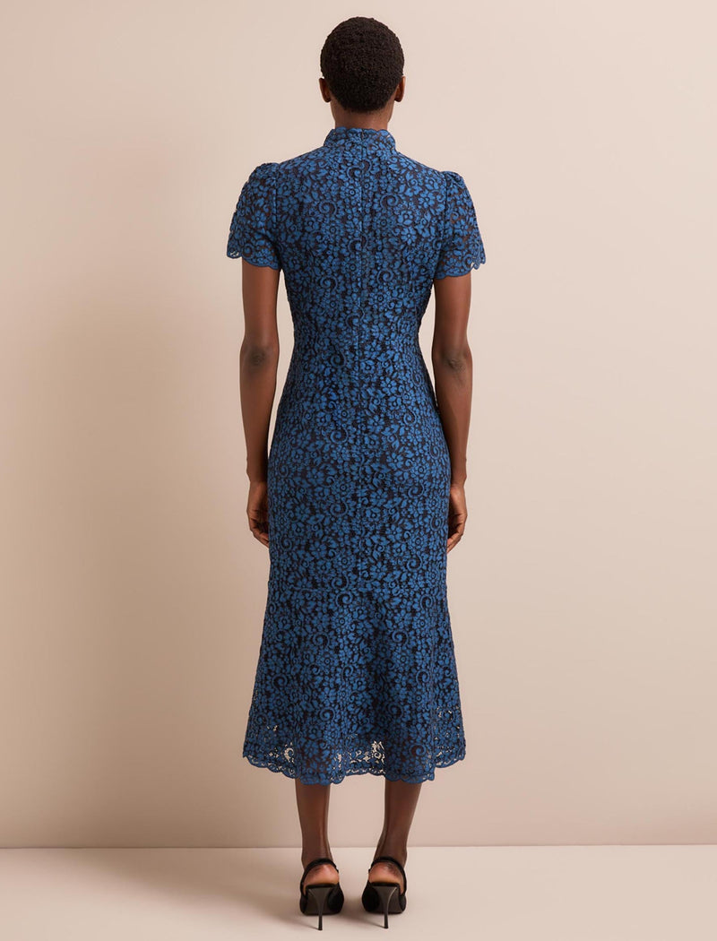 Layla Lace Maxi Dress - Navy