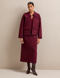 Rory Wool Jacket - Burgundy