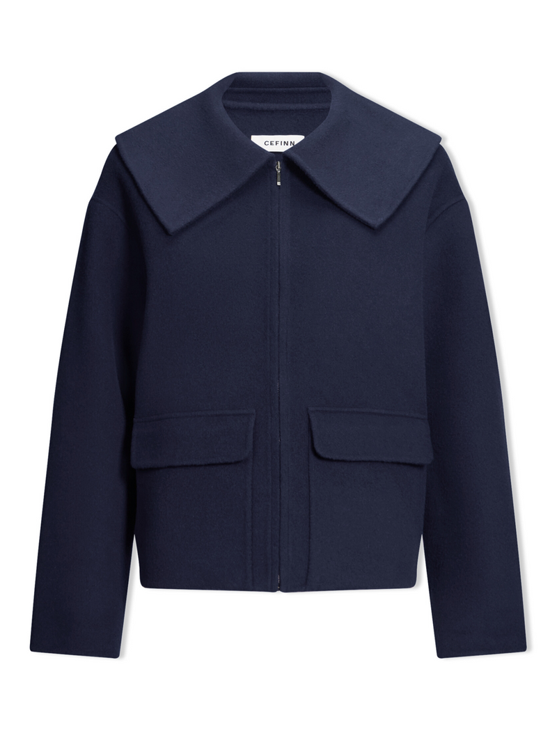 Rory Wool Jacket - Navy