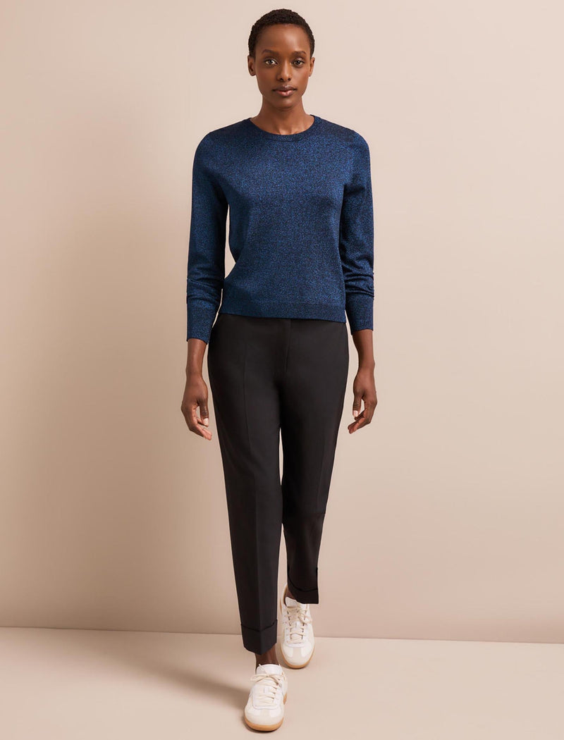 Colette Lurex Jumper - Blue