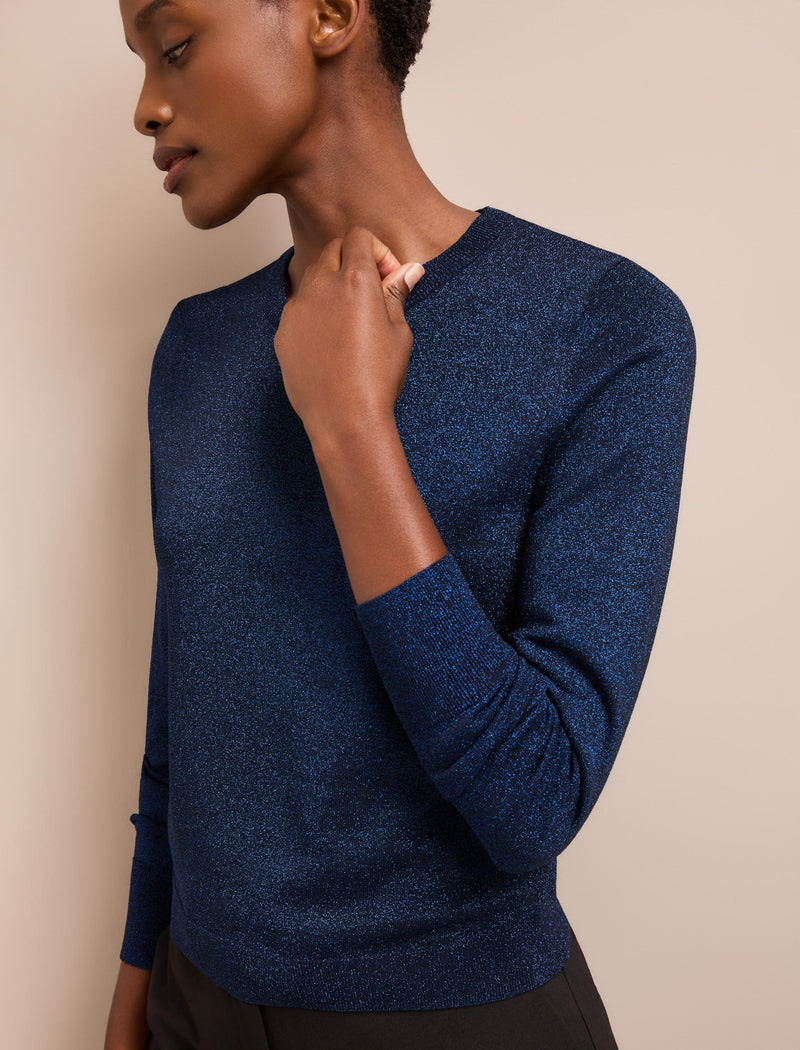 Colette Lurex Jumper - Blue