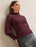 Judy Lurex Jumper - Burgundy