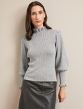 Judy Lurex Jumper - Silver