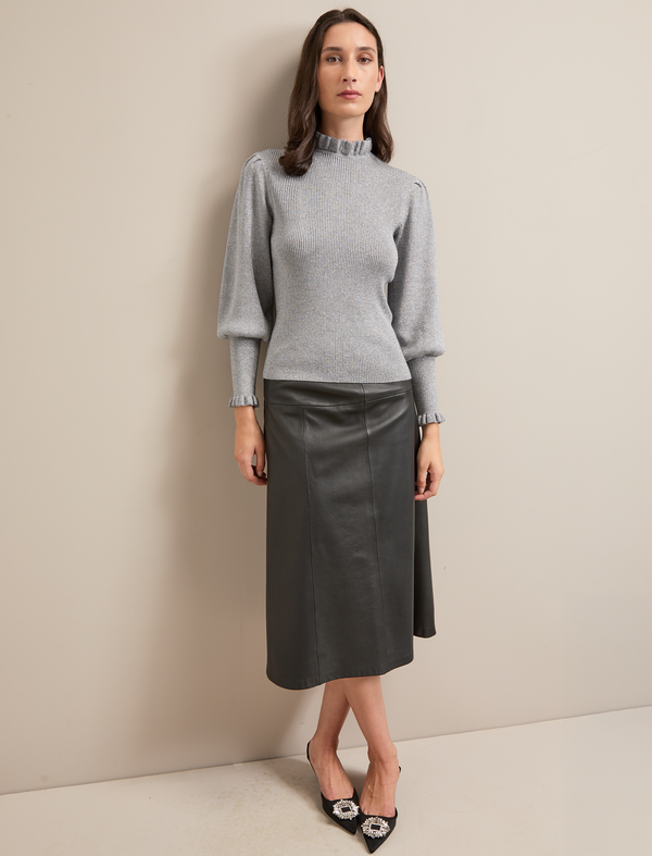 Judy Lurex Jumper - Silver
