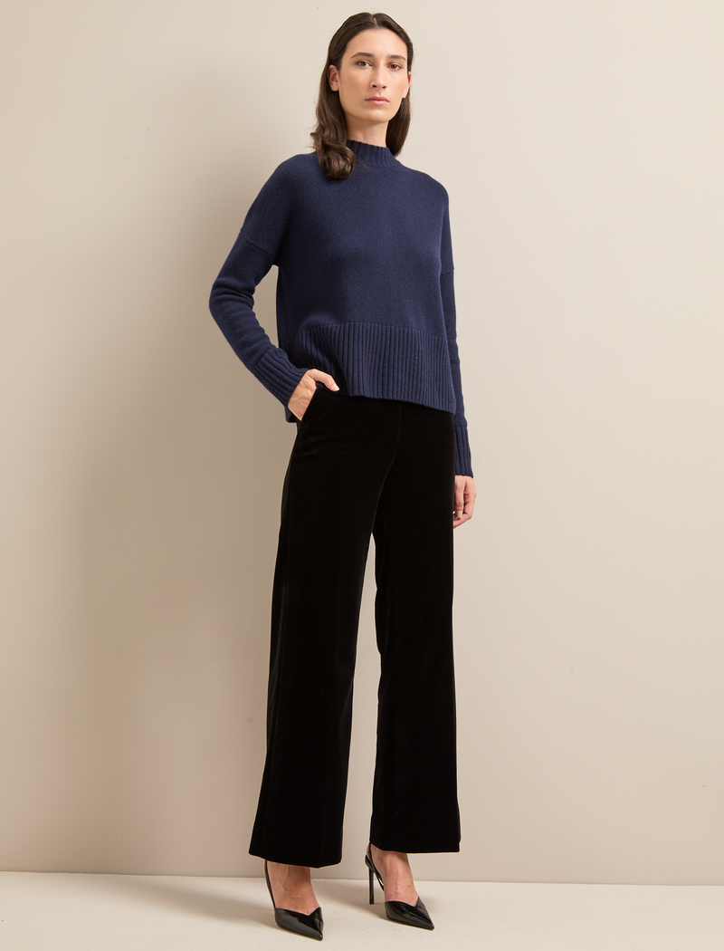 Jasper Cashmere Blend Jumper - Navy