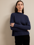 Jasper Cashmere Blend Jumper - Navy
