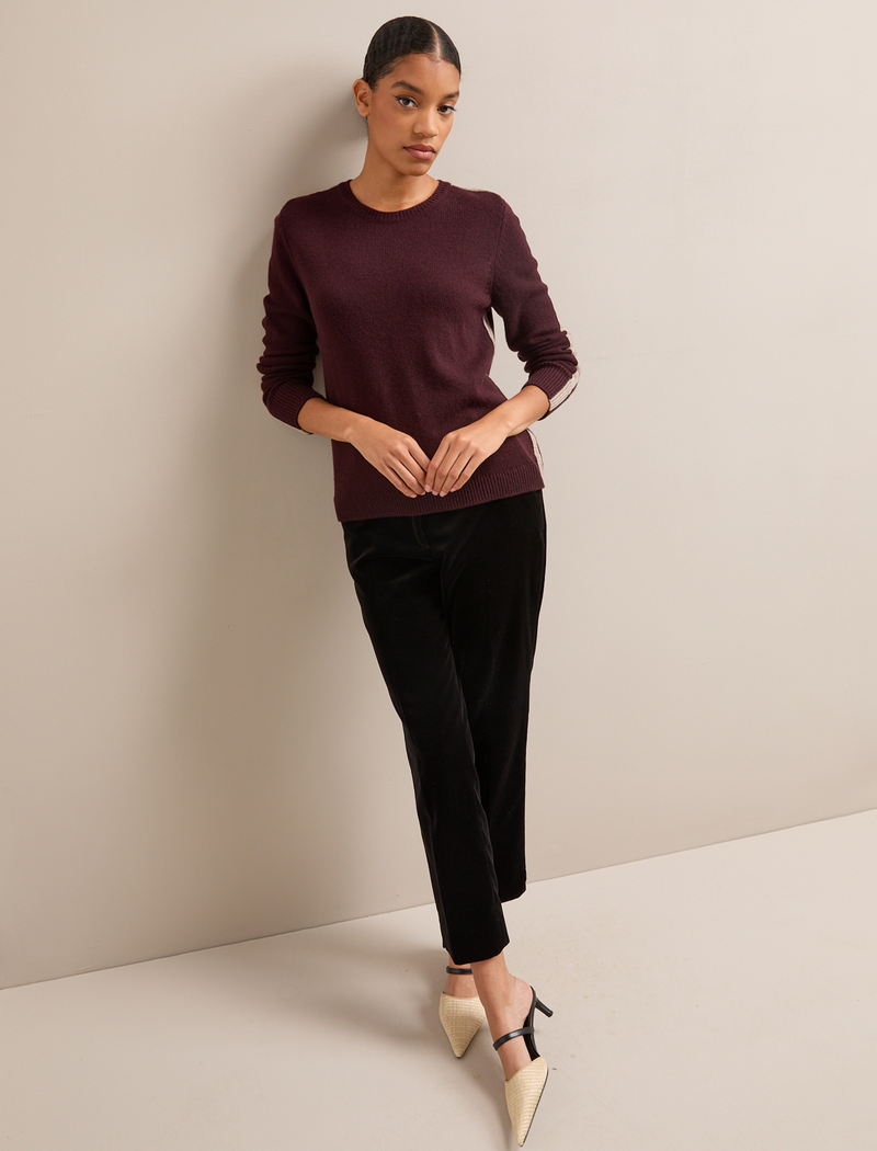 Romi Cashmere Blend Jumper - Dark Brown Taupe