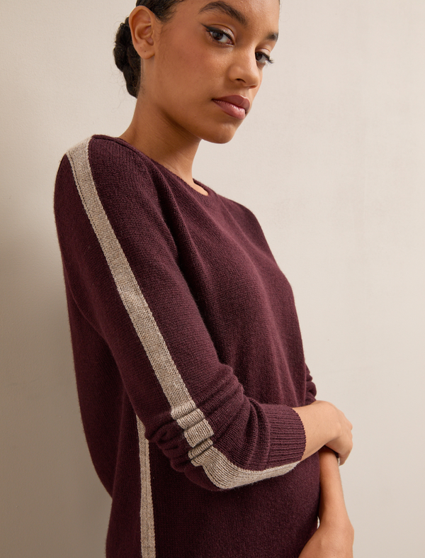 Romi Cashmere Blend Jumper - Dark Brown Taupe