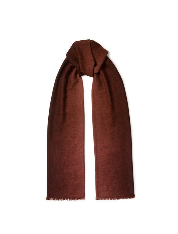 Sidney Wool Scarf - Rust Ombre