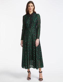 Green Lace Maxi Dress